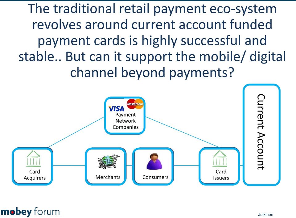 . But can it support the mobile/ digital channel beyond payments?