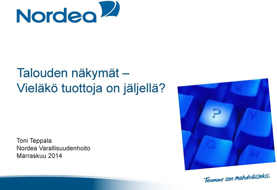 Toni Teppala Nordea