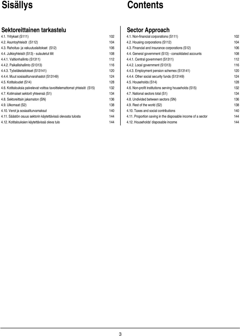 4.1. Valtionhallinto (S1311) 112 4.4.1. Central government (S1311) 112 4.4.2. Paikallishallinto (S1313) 116 4.4.2. Local government (S1313) 116 4.4.3. Työeläkelaitokset (S13141) 120 4.4.3. Employment pension schemes (S13141) 120 4.