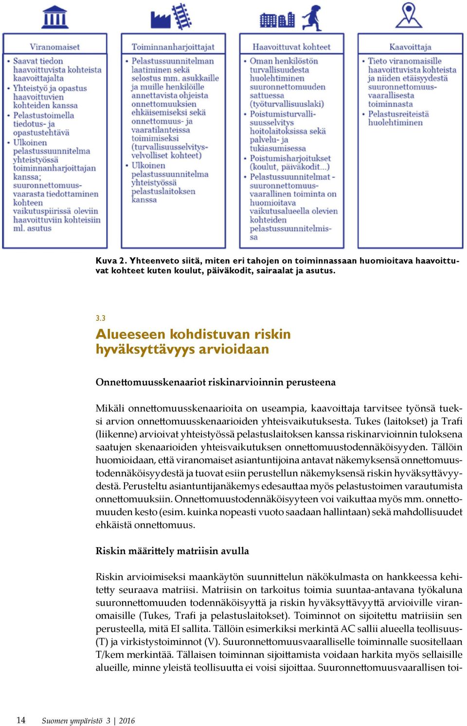 onnettomuusskenaarioiden yhteisvaikutuksesta.