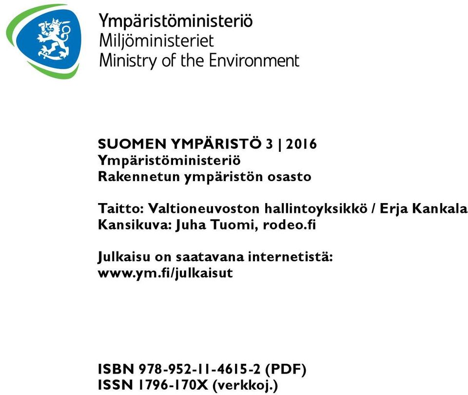 Kansikuva: Juha Tuomi, rodeo.