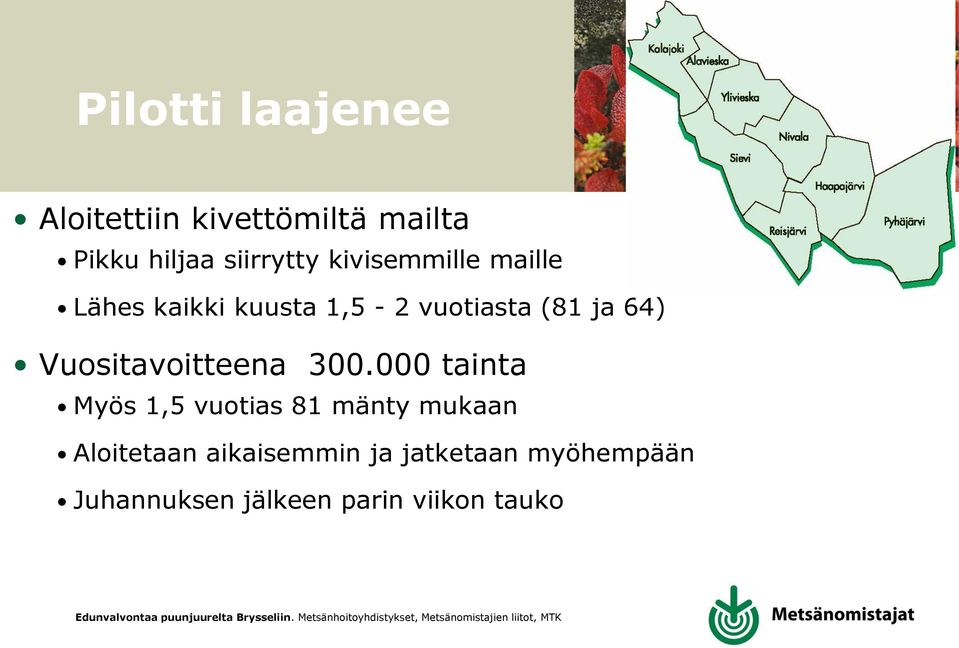 64) Vuositavoitteena 300.