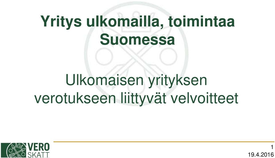 Ulkomaisen yrityksen