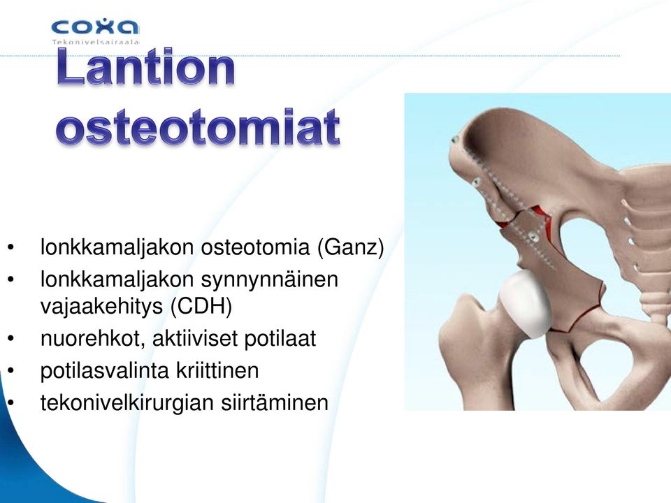 (CDH) nuorehkot, aktiiviset potilaat