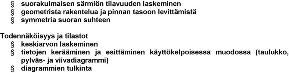 tilastot keskiarvon laskeminen tietojen kerääminen ja esittäminen