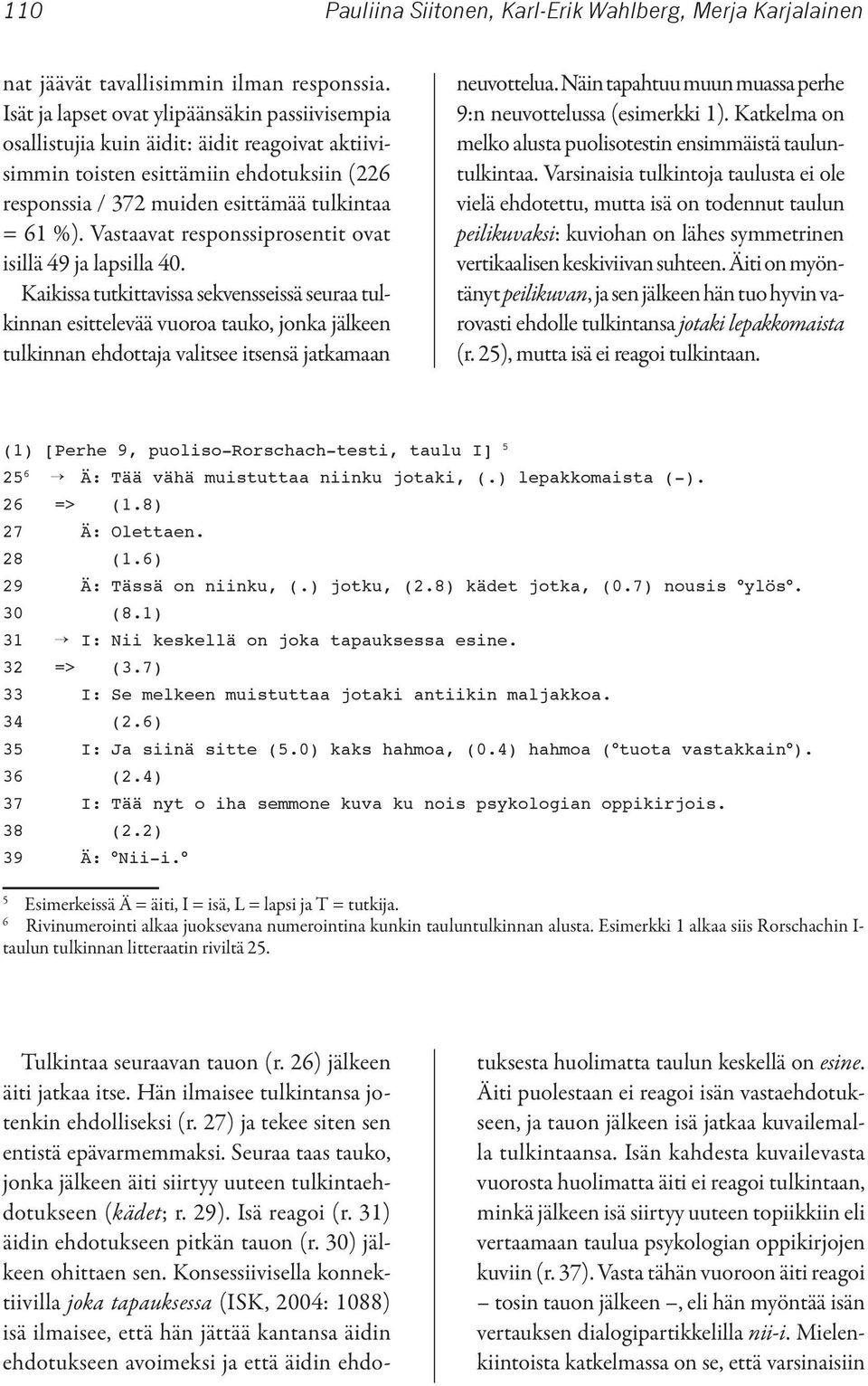 Vastaavat responssiprosentit ovat isillä 49 ja lapsilla 40.
