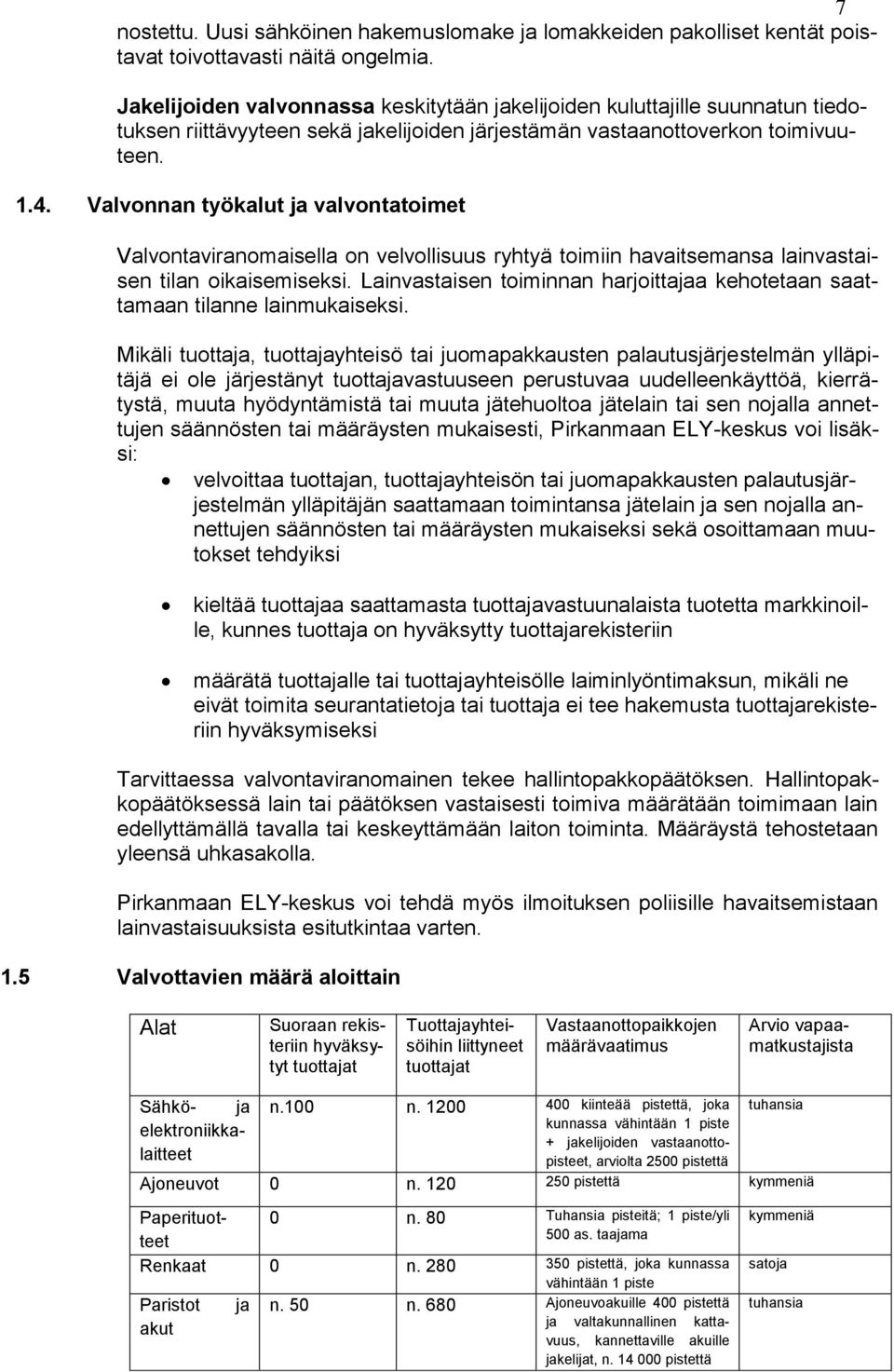 Valvonnan työkalut ja valvontatoimet Valvontaviranomaisella on velvollisuus ryhtyä toimiin havaitsemansa lainvastaisen tilan oikaisemiseksi.