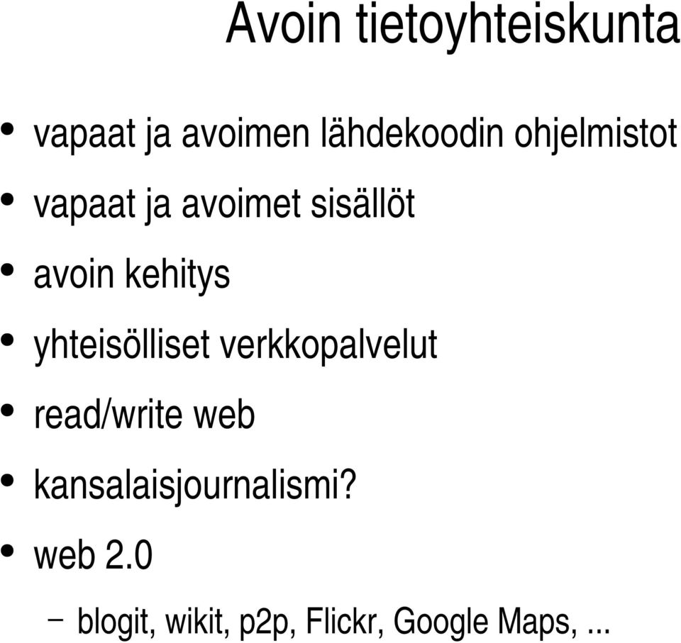 yhteisölliset verkkopalvelut read/write web