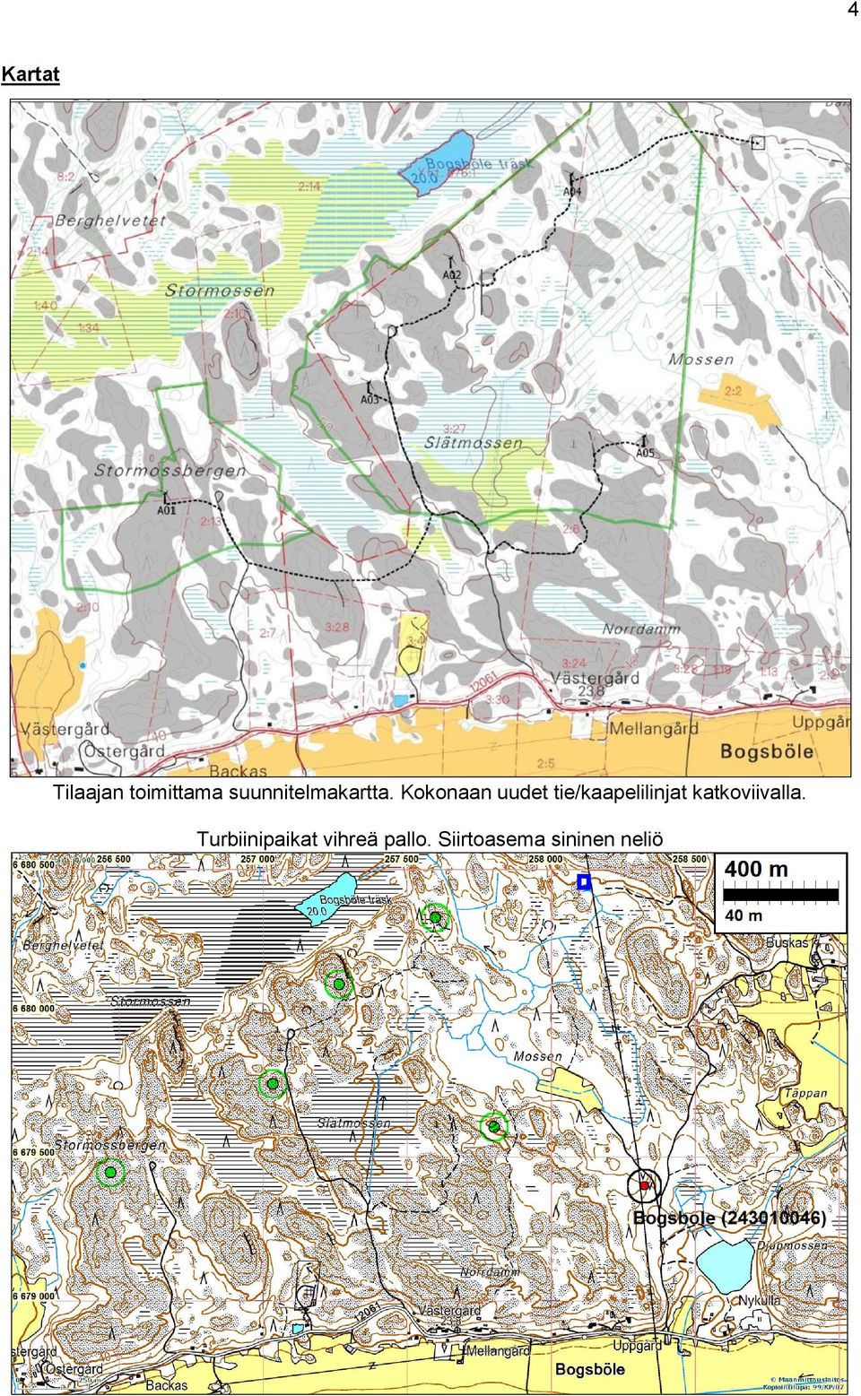 Kokonaan uudet tie/kaapelilinjat