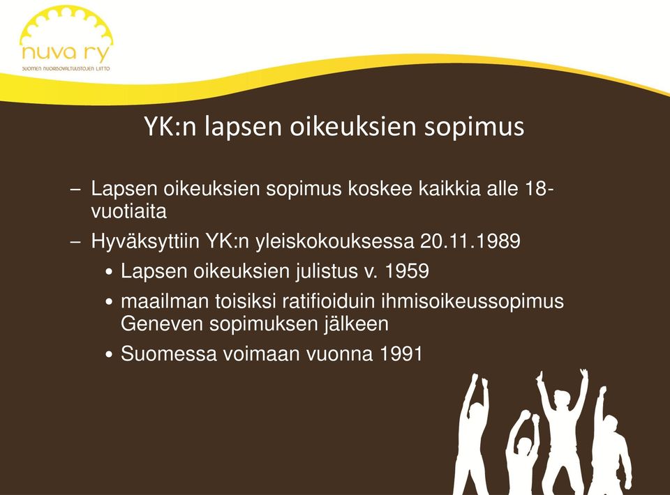 1989 Lapsen oikeuksien julistus v.