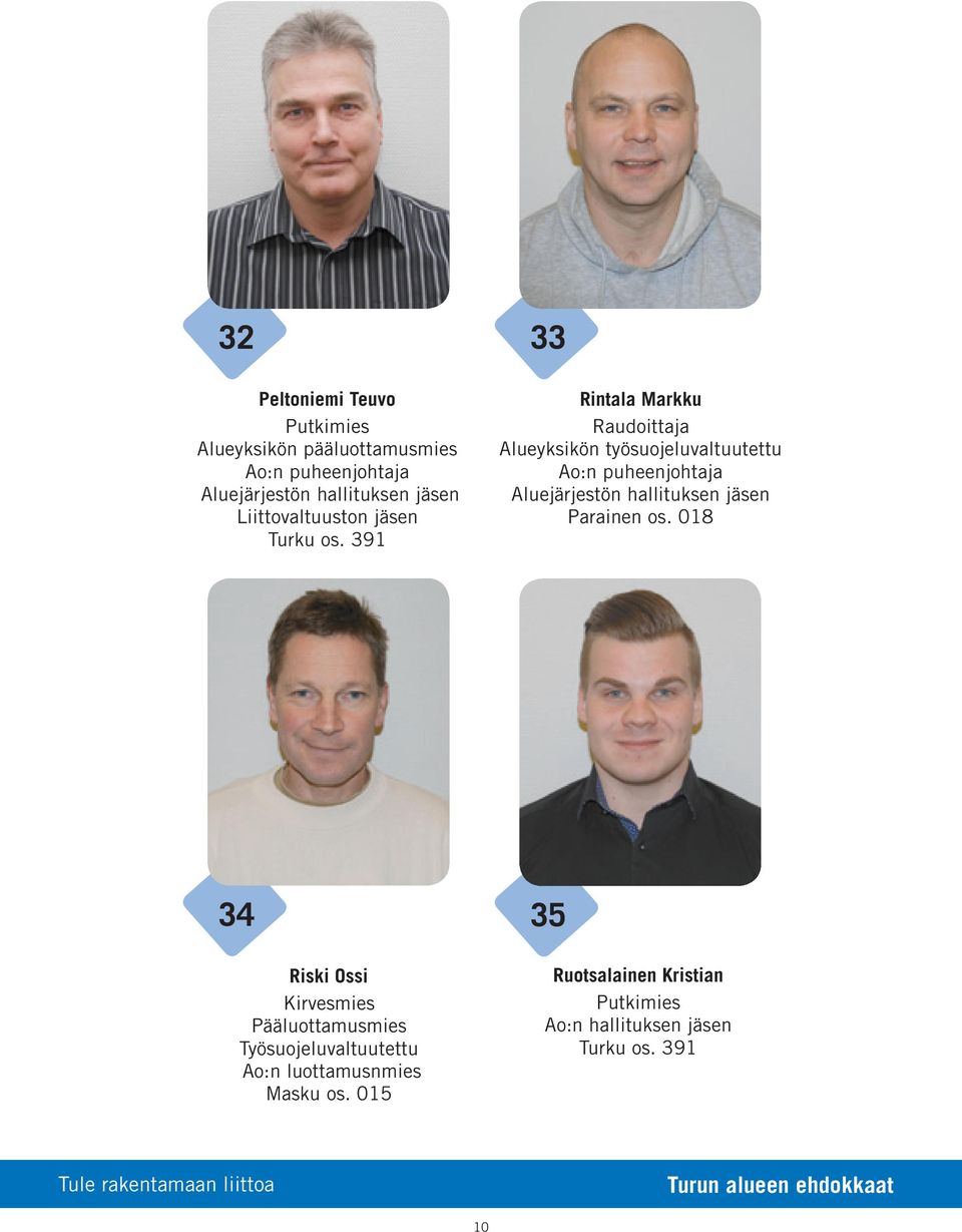 018 34 Riski Ossi Työsuojeluvaltuutettu Ao:n luottamusnmies Masku os.
