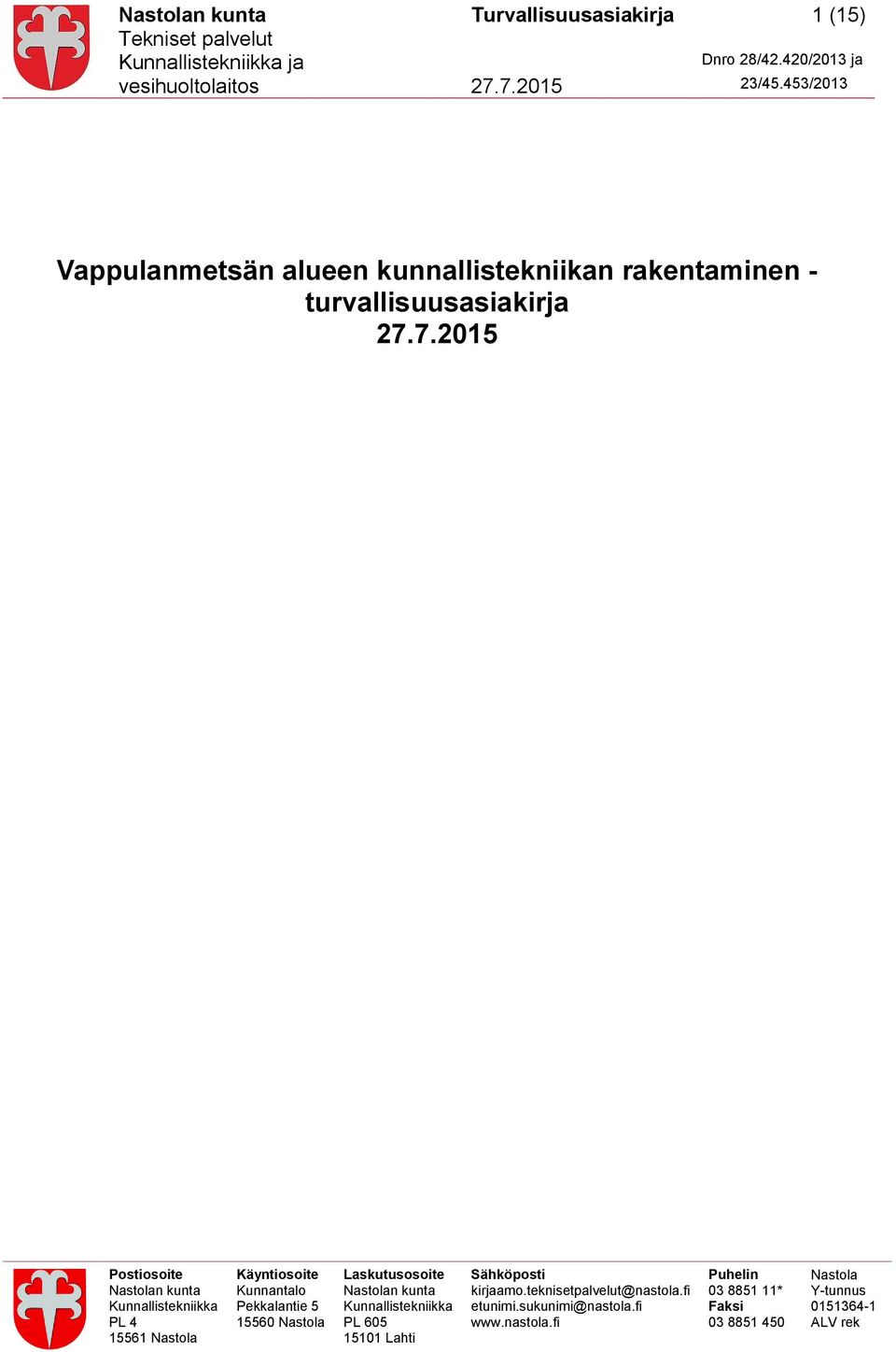kunnallistekniikan rakentaminen