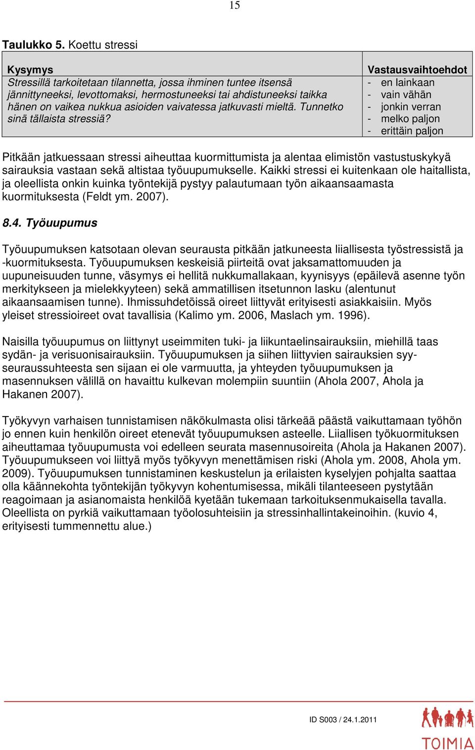 vaivatessa jatkuvasti mieltä. Tunnetko sinä tällaista stressiä?
