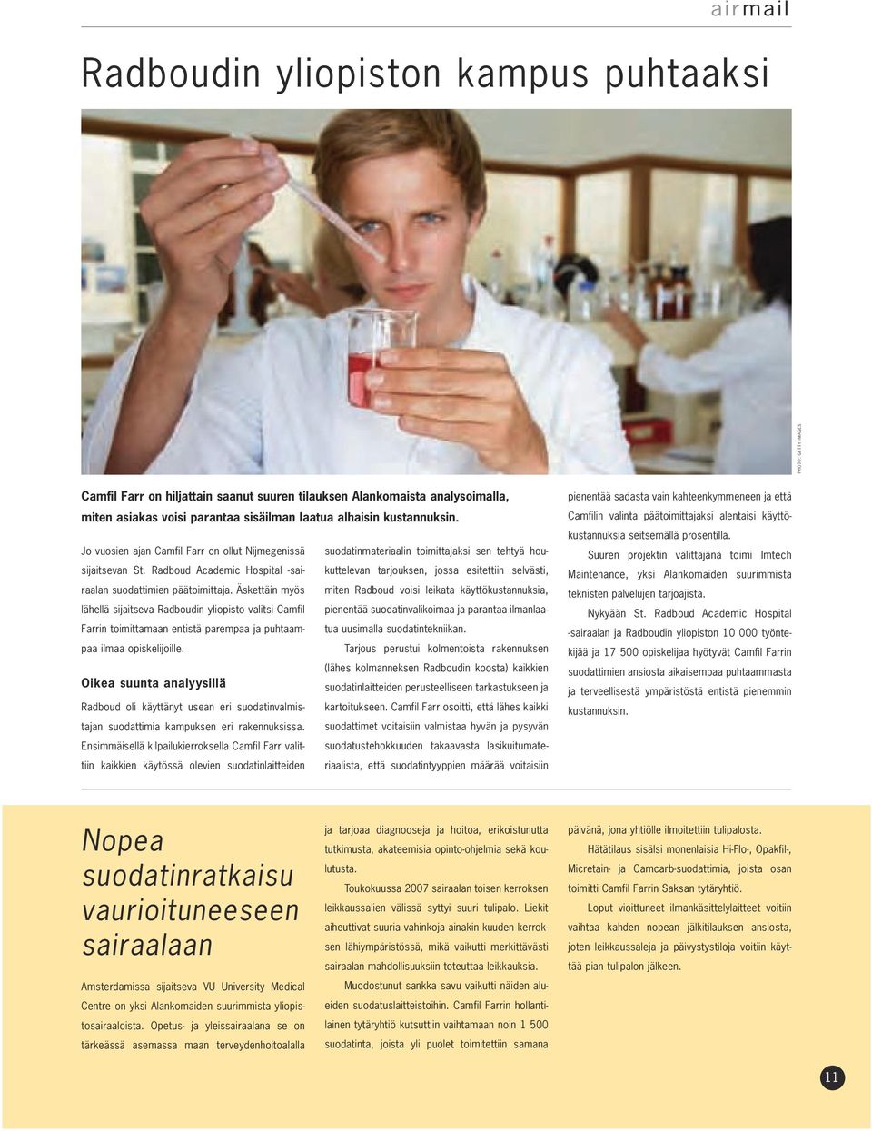 Radboud Academic Hospital -sairaalan suodattimien päätoimittaja.