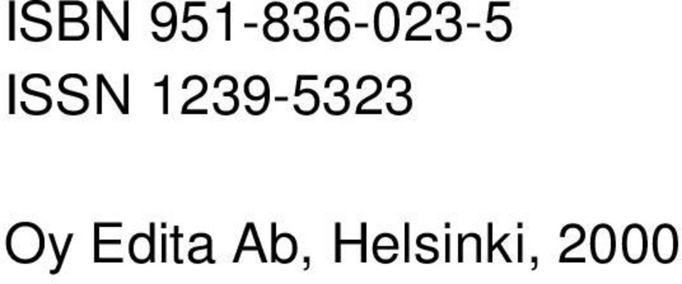 ISSN 1239-5323