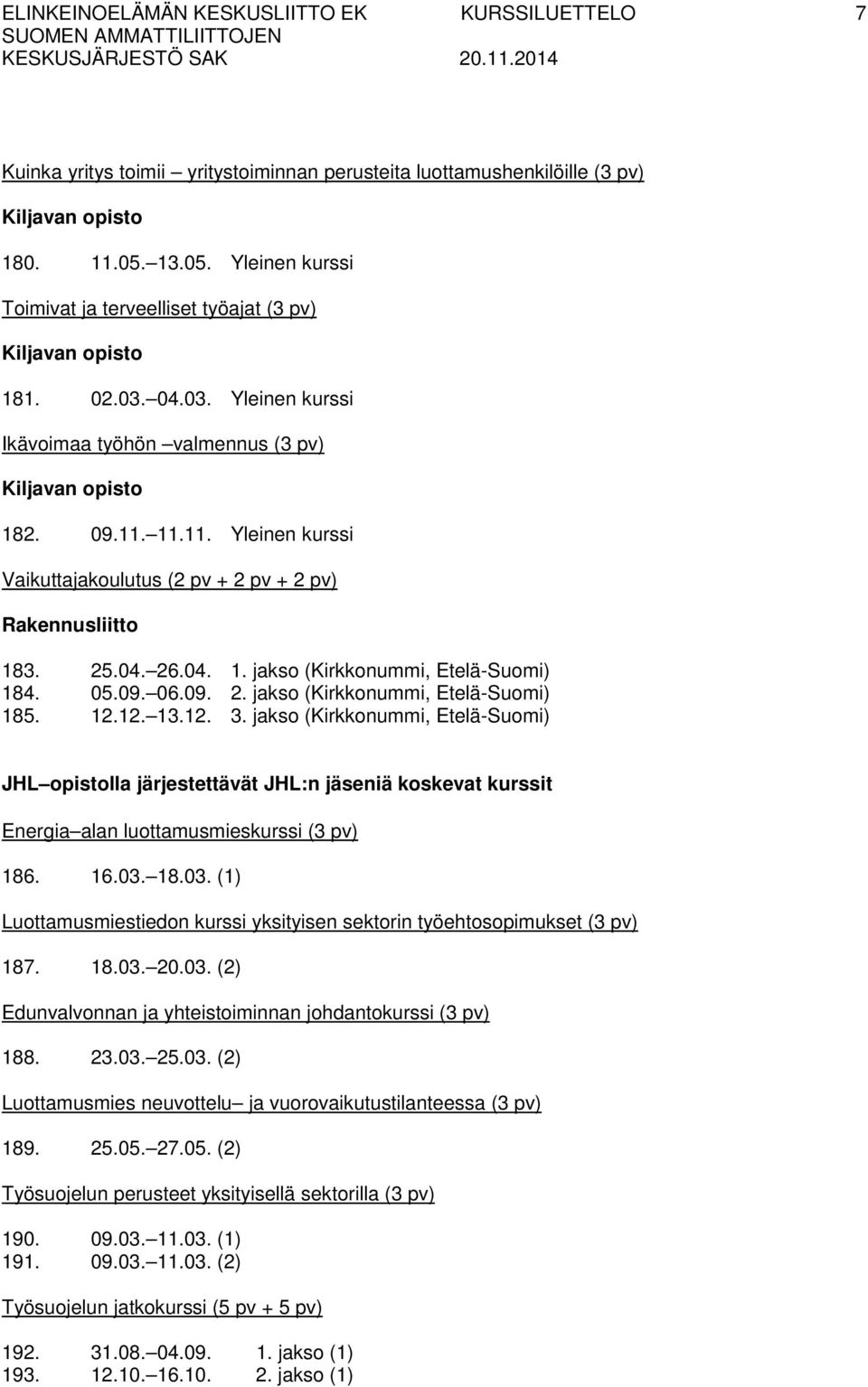 09. 06.09. 2. jakso (Kirkkonummi, Etelä-Suomi) 185. 12.12. 13.12. 3.