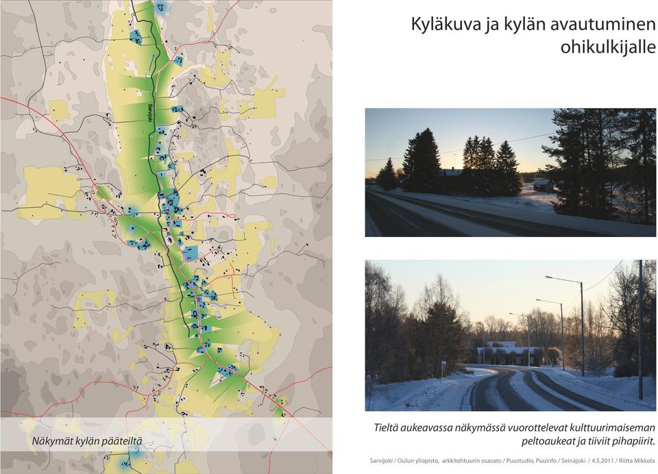 Tieltä aukeavassa näkymässä