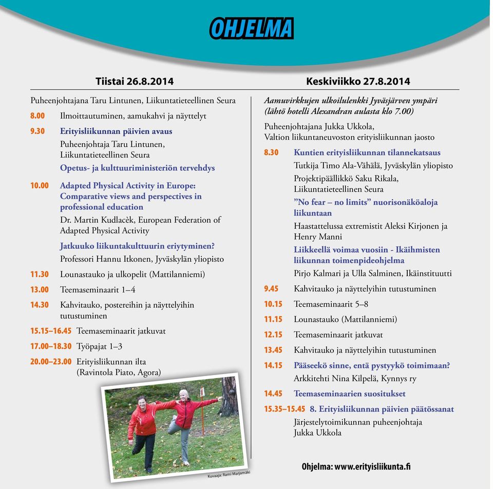 00 Adapted Physical Activity in Europe: Comparative views and perspectives in professional education Dr.
