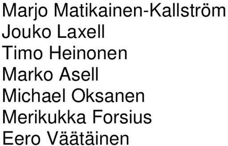 Marko Asell Michael Oksanen