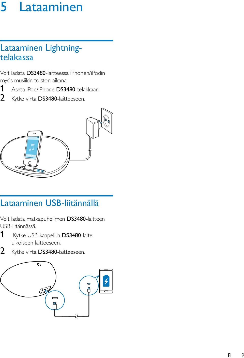 2 Kytke virta DS3480-laitteeseen.