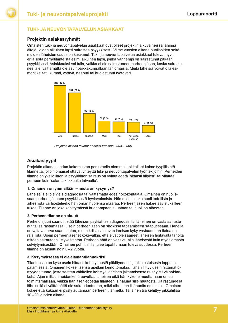 aikuinen lapsi, jonka vanhempi on sairastunut pitkään psyykkisesti.