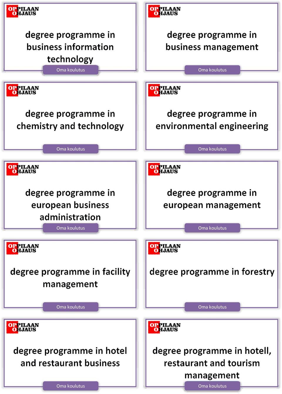 administration degree programme in european management degree programme in facility management degree programme