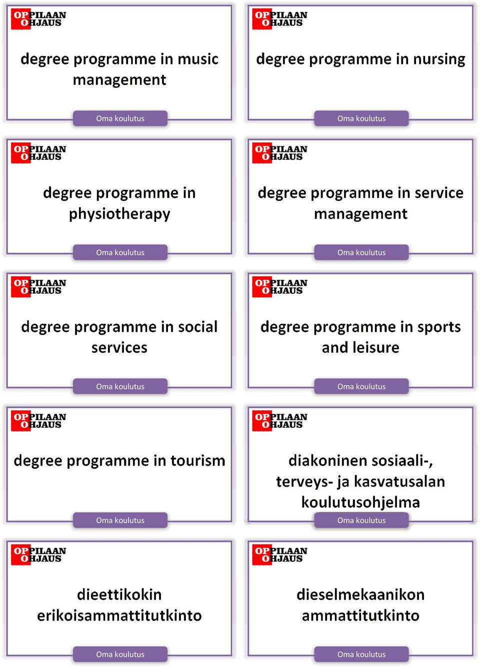 social services degree programme in sports and leisure degree programme in