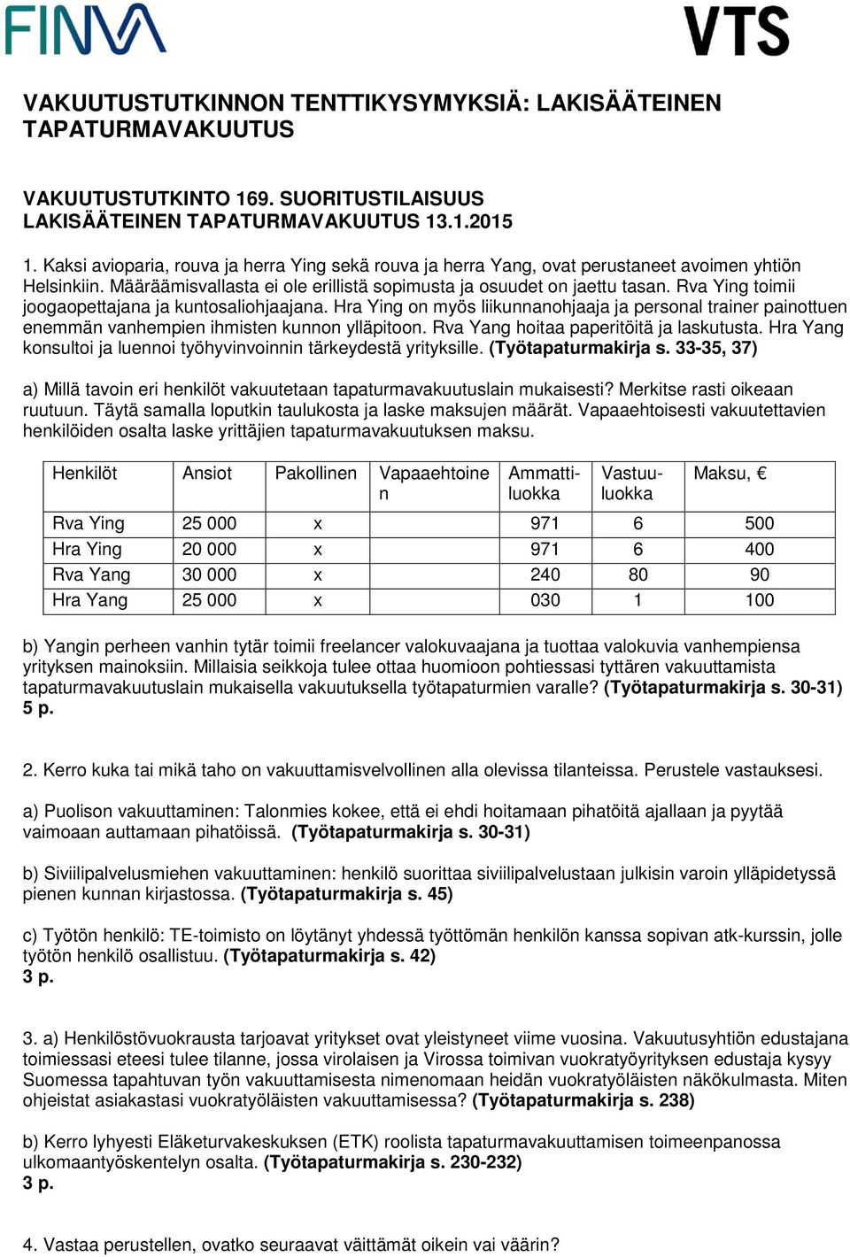 Rva Ying toimii joogaopettajana ja kuntosaliohjaajana. Hra Ying on myös liikunnanohjaaja ja personal trainer painottuen enemmän vanhempien ihmisten kunnon ylläpitoon.