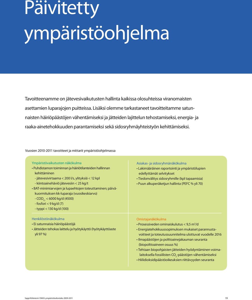 sidosryhmäyhteistyön kehittämiseksi.