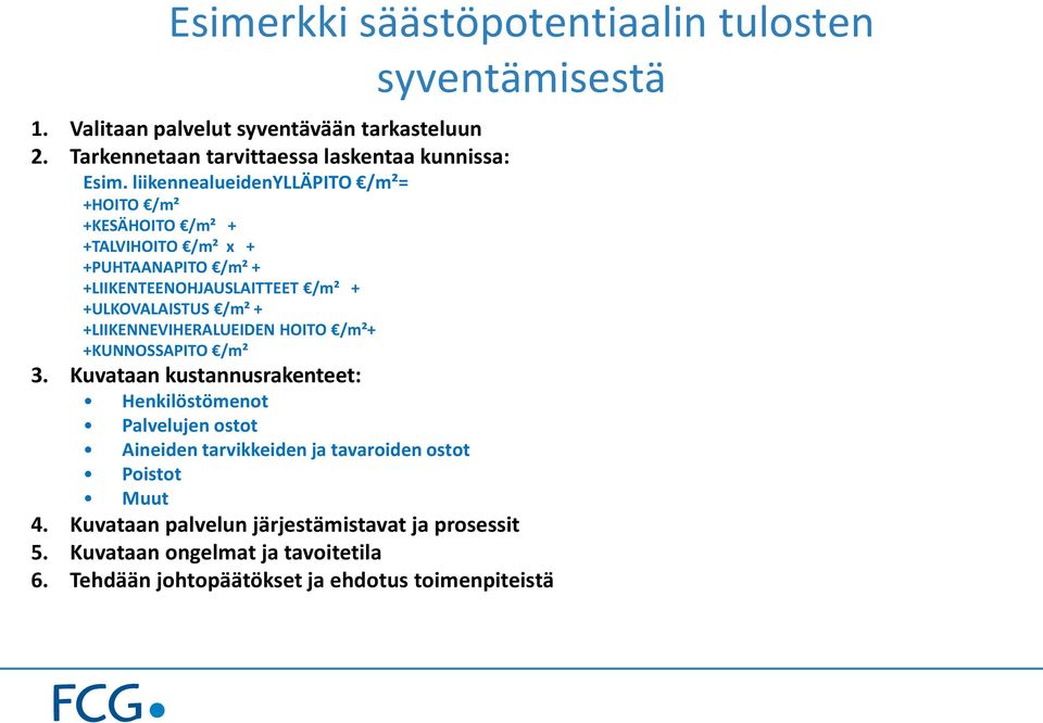 +LIIKENNEVIHERALUEIDEN HOITO /m²+ +KUNNOSSAPITO /m² 3.