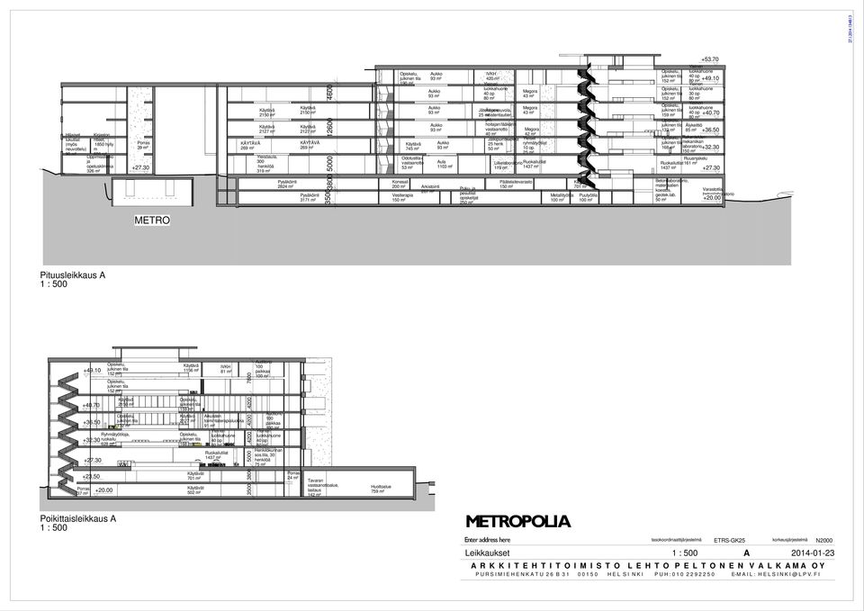 Äitiysneuvola, naistentautien pkl, hoitan/lääkärin henk 43 m² 43 m² Päätelaite 4 m² Liike Ruokailutilat 43 Metallityötila t 70 m² Puutyötila 5 Ruuankelu Ruokailutilat6 m² 43 +7.