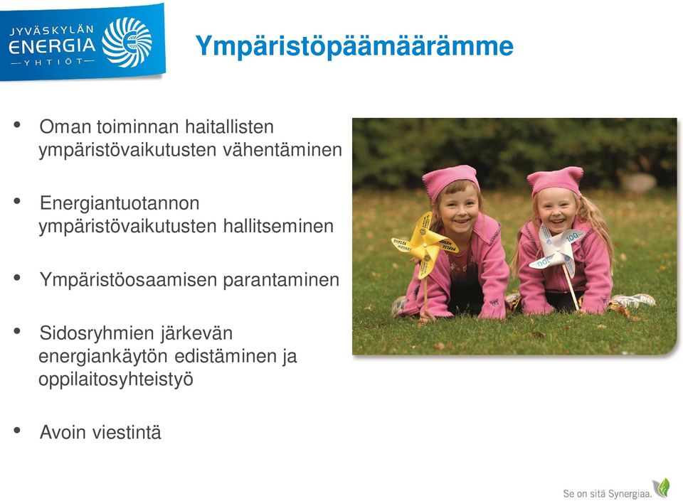 ympäristövaikutusten hallitseminen Ympäristöosaamisen