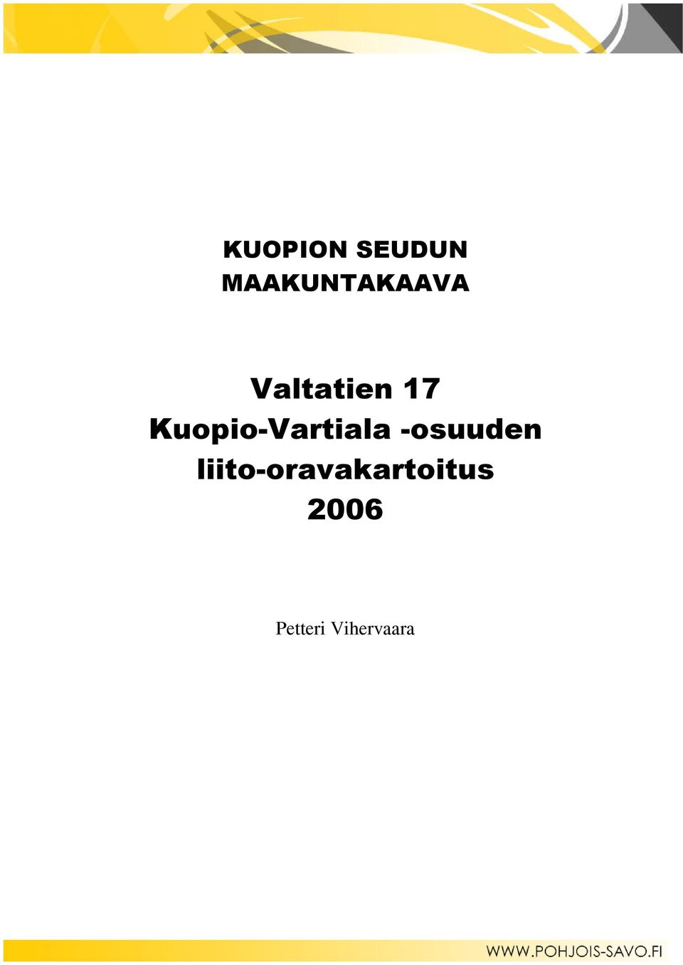 Kuopio-Vartiala -osuuden