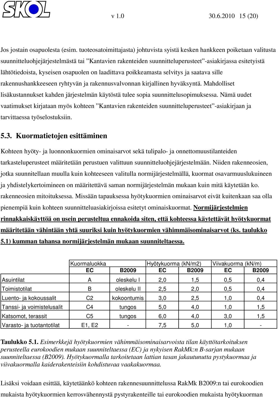 kyseisen osapuolen on laadittava poikkeamasta selvitys ja saatava sille rakennushankkeeseen ryhtyvän ja rakennusvalvonnan kirjallinen hyväksyntä.