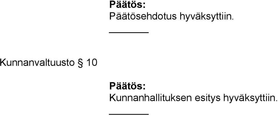 Kunnanvaltuusto 10