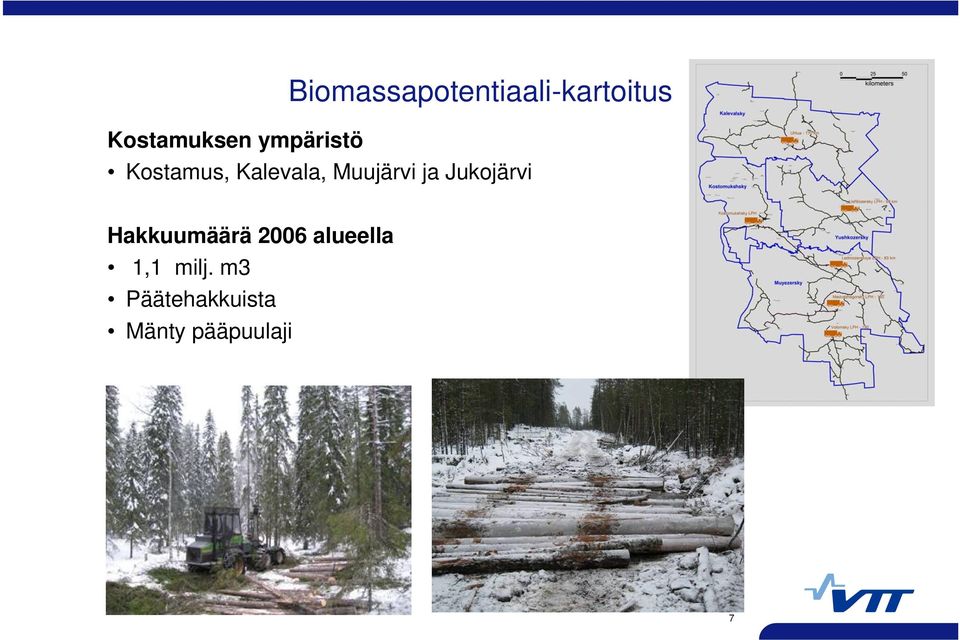 Jukojärvi Hakkuumäärä 2006 alueella 1,1