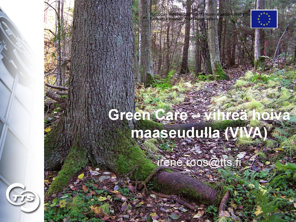 maaseutualueisiin Green Care vihreä