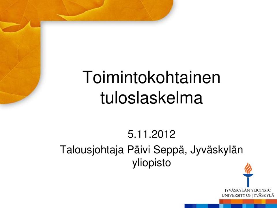 2012 Talousjohtaja