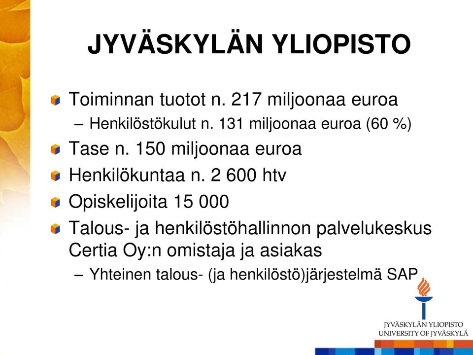 150 miljoonaa euroa Henkilökuntaa n.