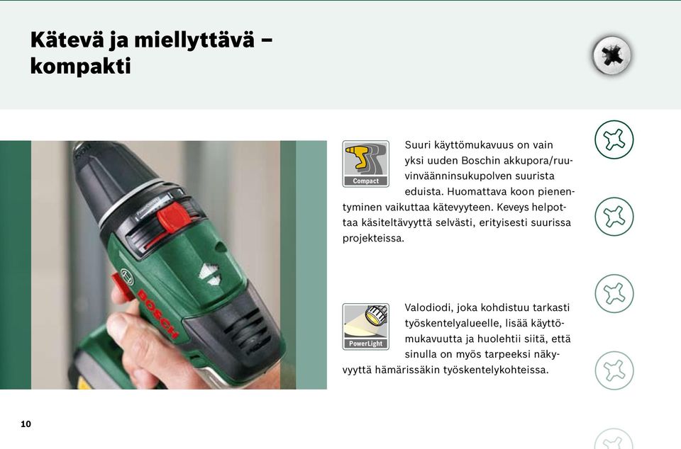 Keveys helpottaa käsiteltävyyttä selvästi, erityisesti suurissa projekteissa.