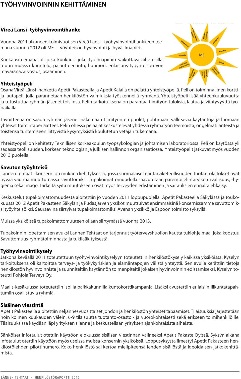 Yhteistyöpeli Osana Vireä Länsi -hanketta Apetit Pakasteella ja Apetit Kalalla on pelattu yhteistyöpeliä.