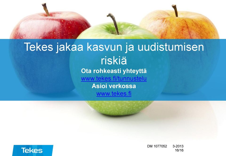 rohkeasti yhteyttä www.tekes.