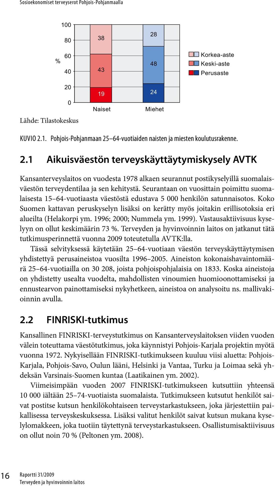 Seurantaan on vuosittain poimittu suomalaisesta 15 64-vuotiaasta väestöstä edustava 5 henkilön satunnaisotos.