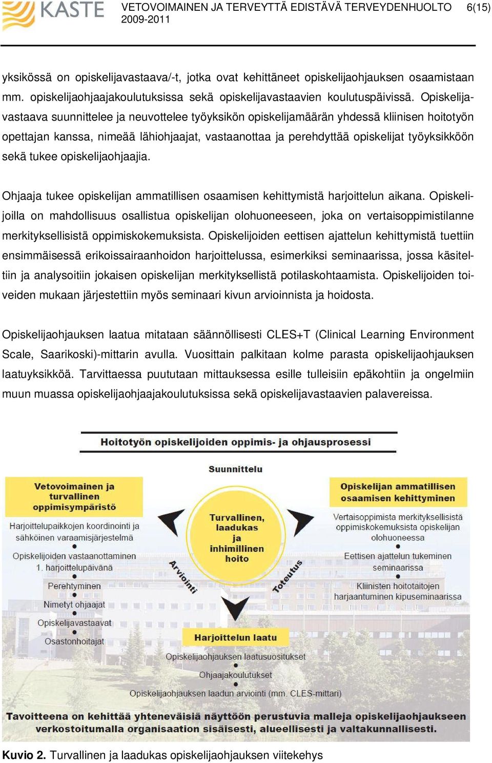 tukee opiskelijaohjaajia. Ohjaaja tukee opiskelijan ammatillisen osaamisen kehittymistä harjoittelun aikana.