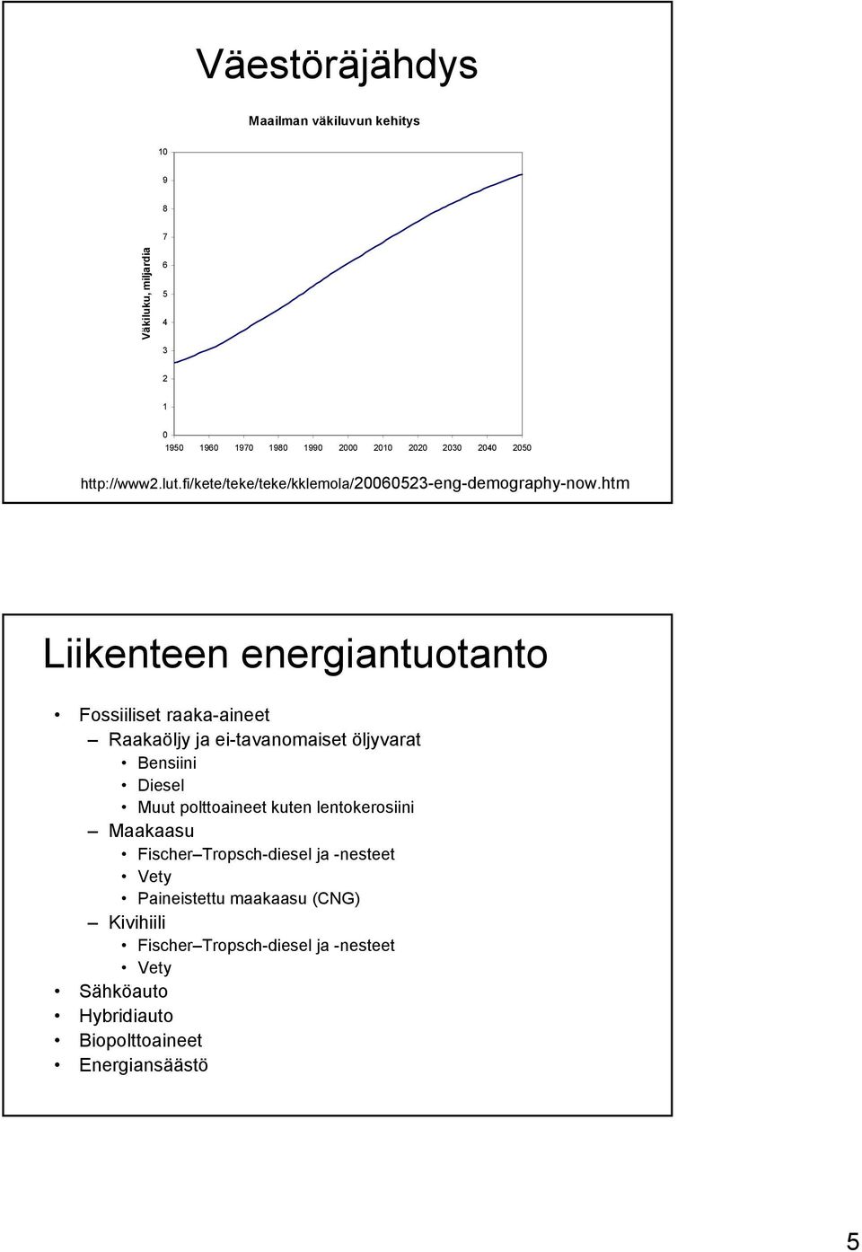 htm Liikenteen energiantuotanto Fossiiliset raaka-aineet Raakaöljy ja ei-tavanomaiset öljyvarat Bensiini Diesel Muut polttoaineet kuten