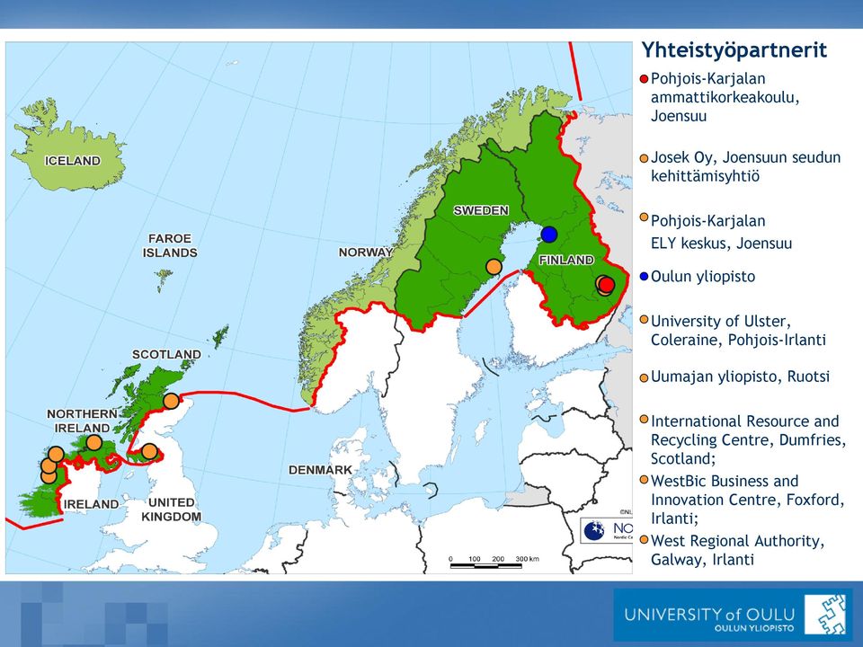 Coleraine, Pohjois-Irlanti Uumajan yliopisto, Ruotsi International Resource and Recycling Centre,