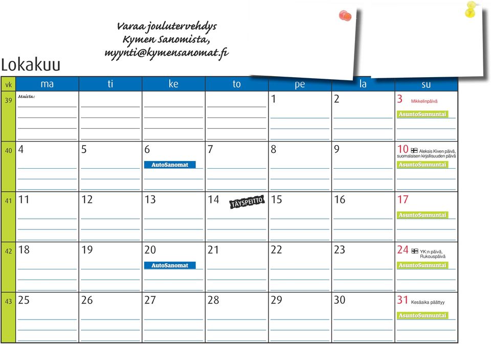 fi ti ke to 1 pe la su Mikkelinpäivä 0 10 Aleksis Kiven