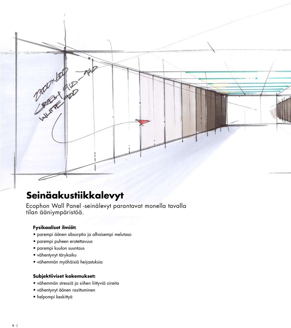 parempi kuulon suuntaus vähentynyt tärykaiku vähemmän myöhäisiä heijastuksia Subjektiiviset