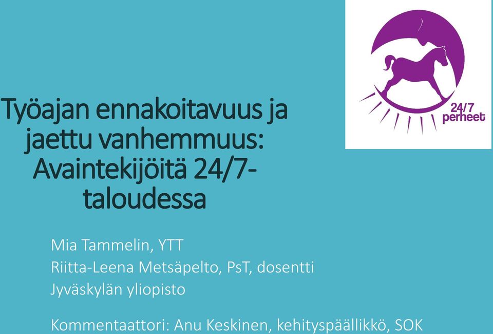 Riitta-Leena Metsäpelto, PsT, dosentti Jyväskylän
