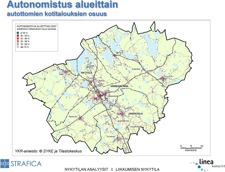 kotitalouksien osuus